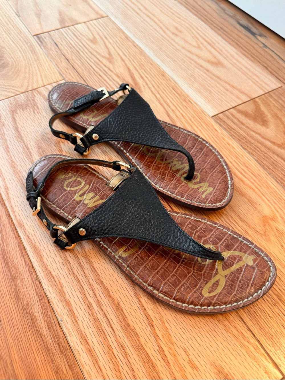 Sam Edelman Black Leather Sandals!